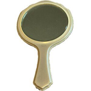 Vintage 1920s+ French Ivory/Celluloid Hand Mirror - Art Deco
